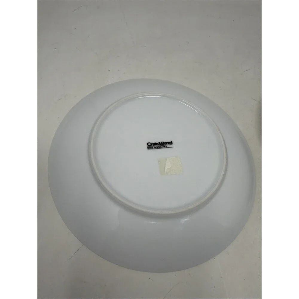 Set of 2 Crate & Barrel “Bloom” Daisy Flower 8.75” Salad Plates NWT